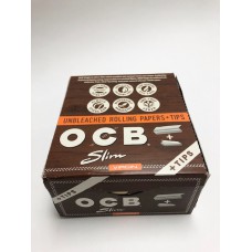 OCB Unbleached Slim + Tips 24ct